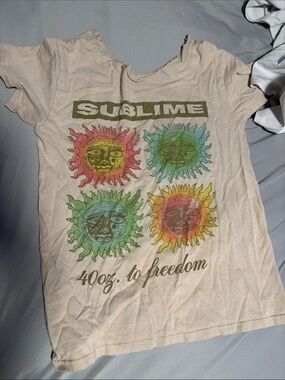 Beige '40oz. to Freedom' Short Sleeve Tee